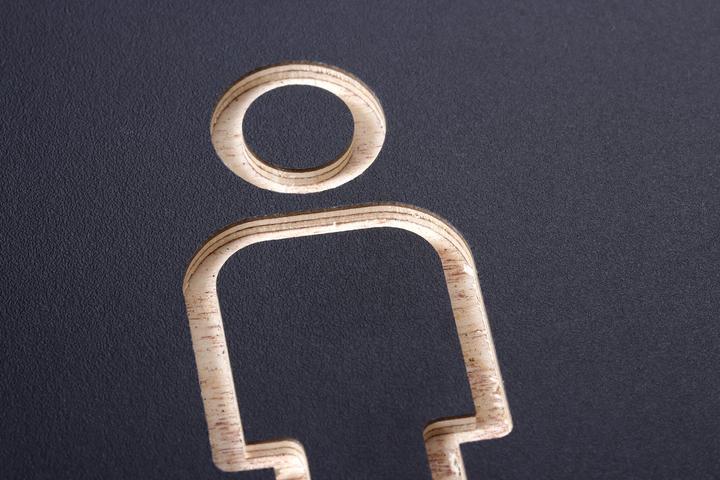 Produktbild Europel Piktogramm "WC Herren", schwarz