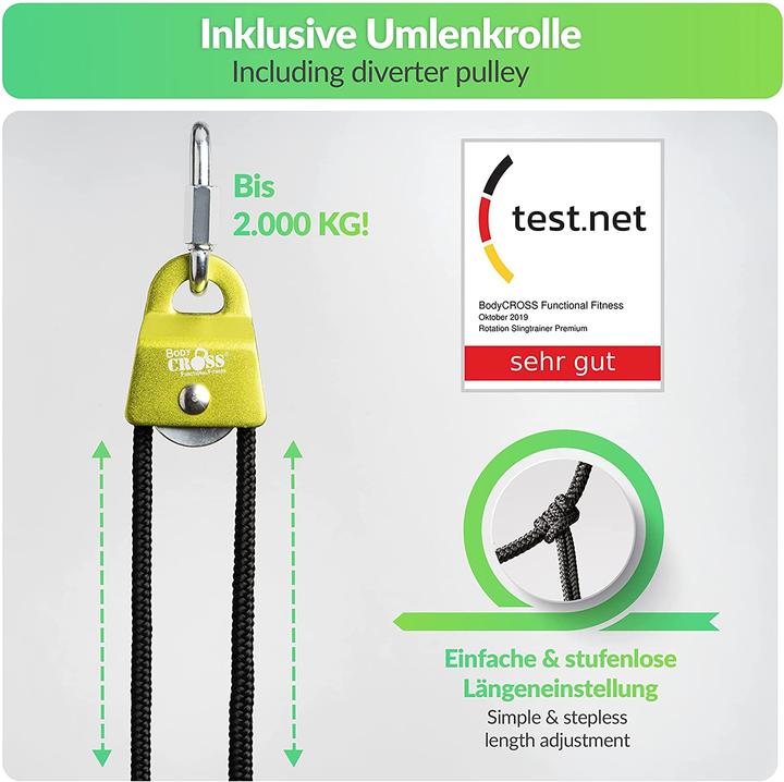 Produktbild BodyCross Schlingentrainer Komplett-Set, Limette