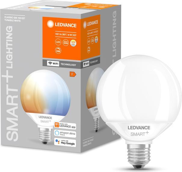 Produktbild Ledvance Smart+ Wifi Globe (E27, 14 W, 1521 lm, 1 x, F)