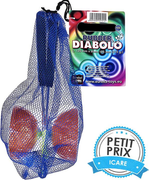 Immagine prodotto Eureka! Diabolo di gomma con stokken di alluminio - Oranje