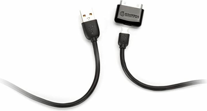 Immagine prodotto Griffin Cavo di ricarica/sincronizzazione USB per iPhone/iPod/iPad nero (Micro USB, USB, USB)