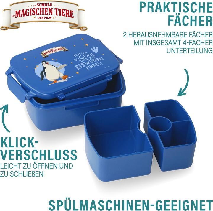 Produktbild Awave Die Schule der Magischen Tiere Brotdose Snackbox, aus rPET | blau, Juri