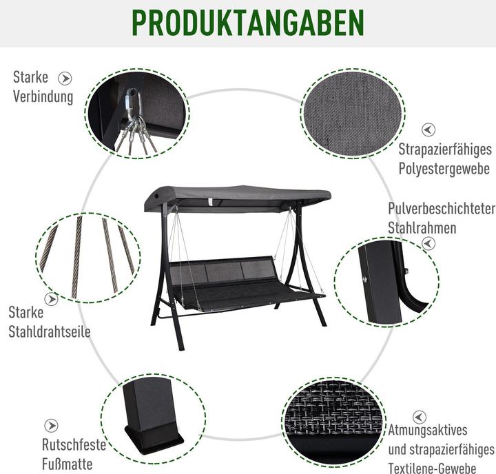 Produktbild Outsunny Hollywoodschaukel