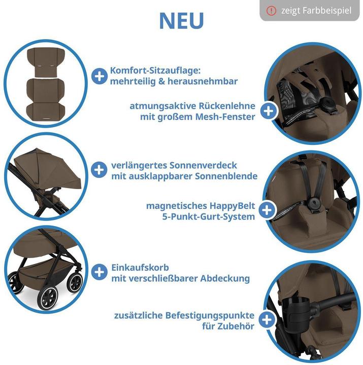 Produktbild ABC Design Kinderwagen 3 in 1 3in1 Kinderwagen-Set Samba 2 - inkl. Babywanne