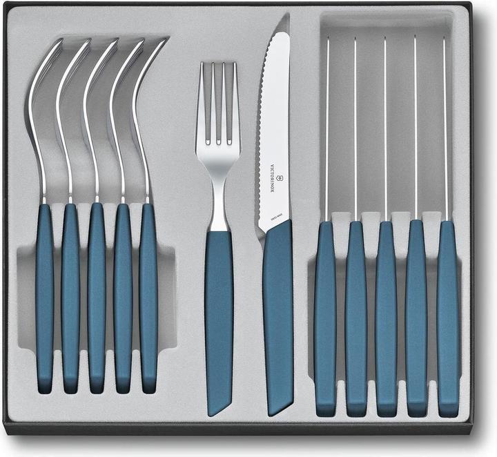 Actual product image Victorinox Cutlery set Swiss Modern 12 pieces, Blue (12 Piece, Cutlery set)