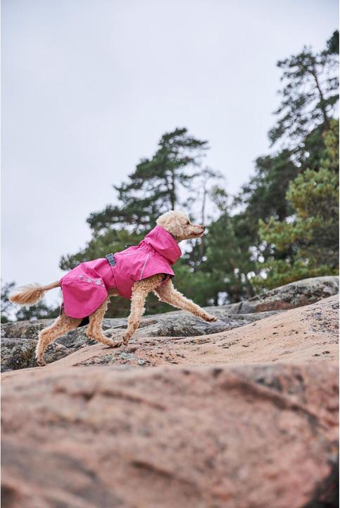 Actual product image Hurtta Monsoon V2 Eco Pink mackintosh, 40 cm (40, Dog raincoat)
