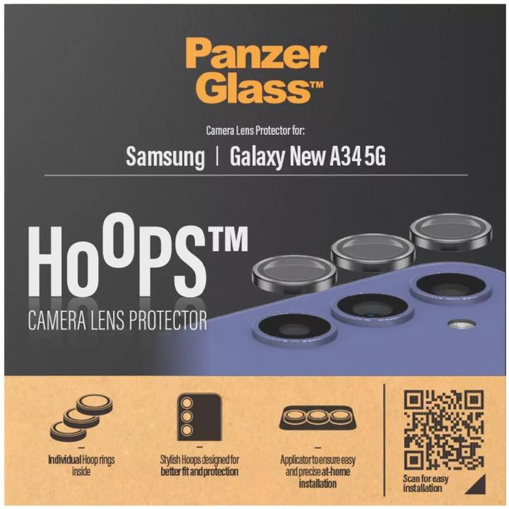 Produktbild PanzerGlass Hoops Camera Lens Protector (1 Stück, Samsung Galaxy A35, Samsung Galaxy A34 5G)