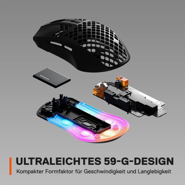 Produktbild SteelSeries Aerox 3 Maus Onyx (Kabelgebunden)