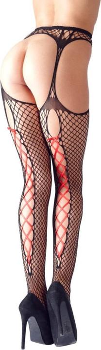 Actual product image Cottelli Collection Tights with satin lacing (L, XL)
