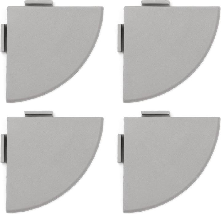 Produktbild Bergo Abschlussecke zu XL Steingrau, 4 Stück (4 x, 5.5 x 5.5 cm)