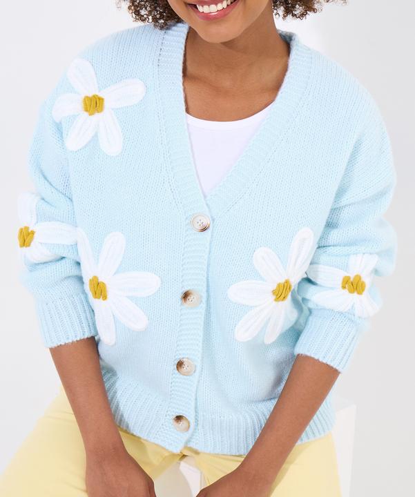 Produktbild Joe Browns Daisy Applique V-Neck Cardigan (36)