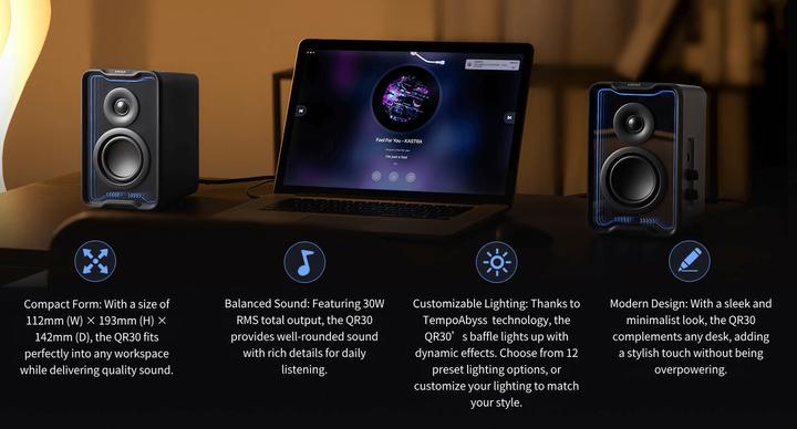 Image du produit Edifier QR30 Speakers (black) (1 paire, 30 W)