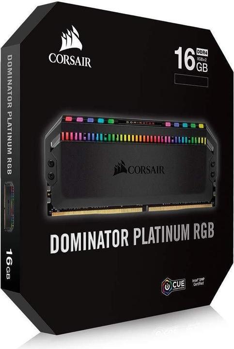 Actual product image Corsair Dominator Platinum RGB (2 x 8GB, 3200 MHz, DDR4-RAM, DIMM)
