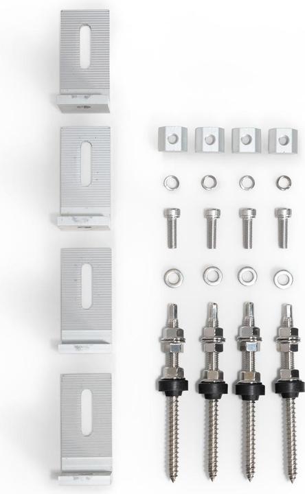 Actual product image Autosolar Fastening set for corrugated eternit / corrugated sheet metal - 1 (Solar system mounting material)