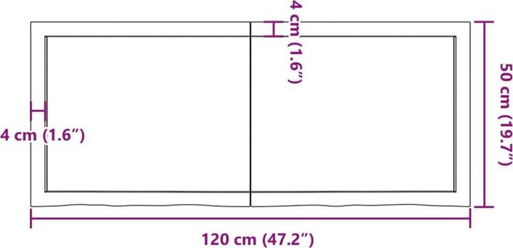 Produktbild VidaXL Emerald (120 x 50 x 4 cm)