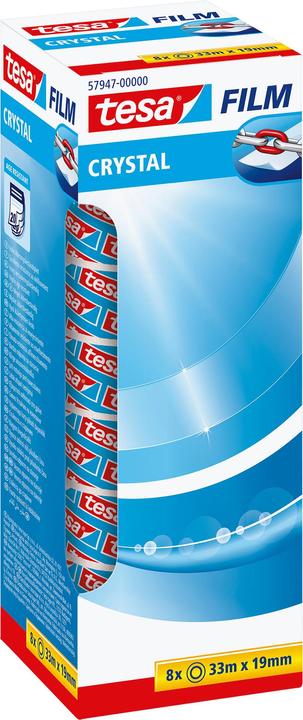 Produktbild tesa tesafilm 8x CRYSTAL Klebeband (19.19 mm)