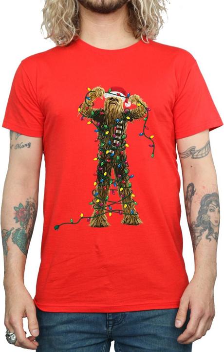 Produktbild Star Wars Chewbacca Christmas Lights TShirt (S)
