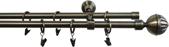 Actual product image Domoletti DOUBLE CURTAIN RAIL SET F511887 300CM