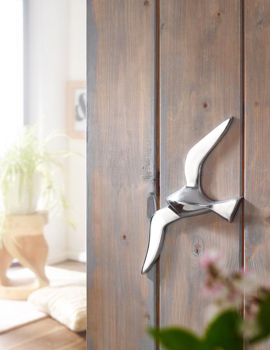 Produktbild FineBuy Wanddekoration Möwe Aluminium 30 cm