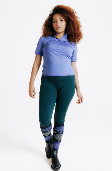 Actual product image Fouganza Reit-Poloshirt kurzarm Damen blau (XS)