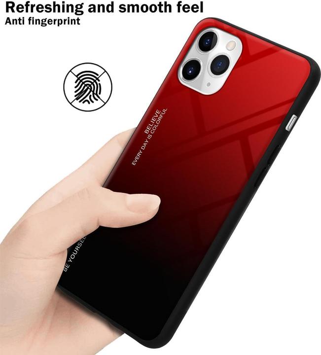 Productafbeelding Cadorabo TPU 2 kleuren glasdekking (Apple iPhone 11 Pro Max)