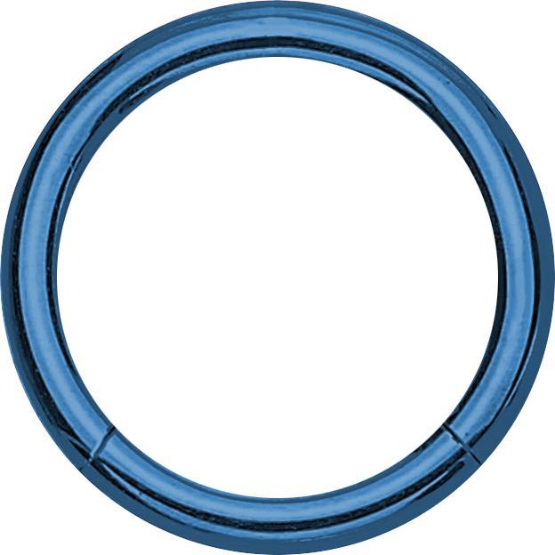 Actual product image Star Piercing Micro segment ring foldable dark blue (without brass, Surgical steel 316L)