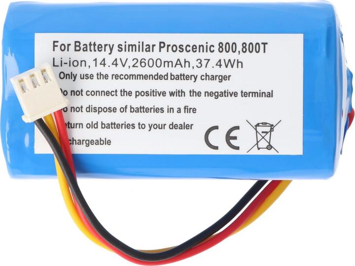 Actual product image AccuCell Proscenic 800T Li-ion battery 820T, 830T, 820S
