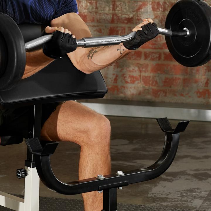 Actual product image tectake Bicep curls weight bench