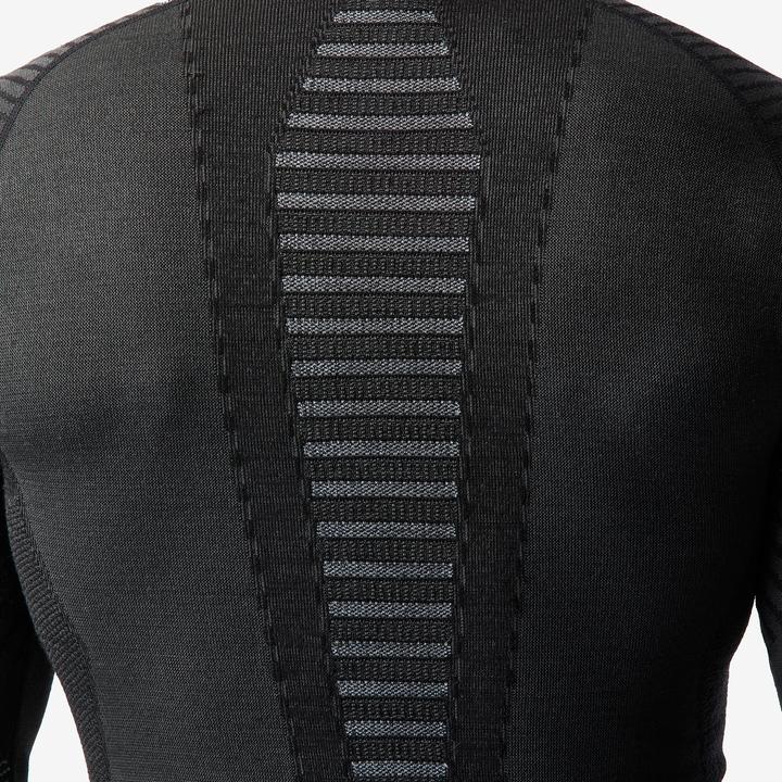 Produktbild Wedze Skiunterwäsche Funktionsshirt Herren Wolle atmungsaktiv – BL 900 schwarz (XXL)