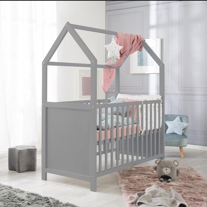 Produktbild Roba Hausbett 60 x 120 cm inkl. Wickelplatte (60 x 120 cm)