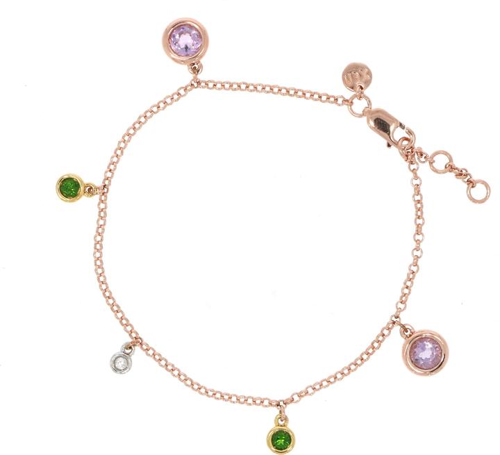 Produktbild Xen Armband Multicolor ca. 1,38 ct. 17-19 cm (19 cm, 925 Sterling Silber)