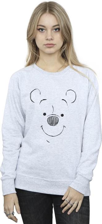 Actual product image Disney Womens/Ladies Winnie The Pooh Winnie The Pooh Face Sweatshirt (XL)