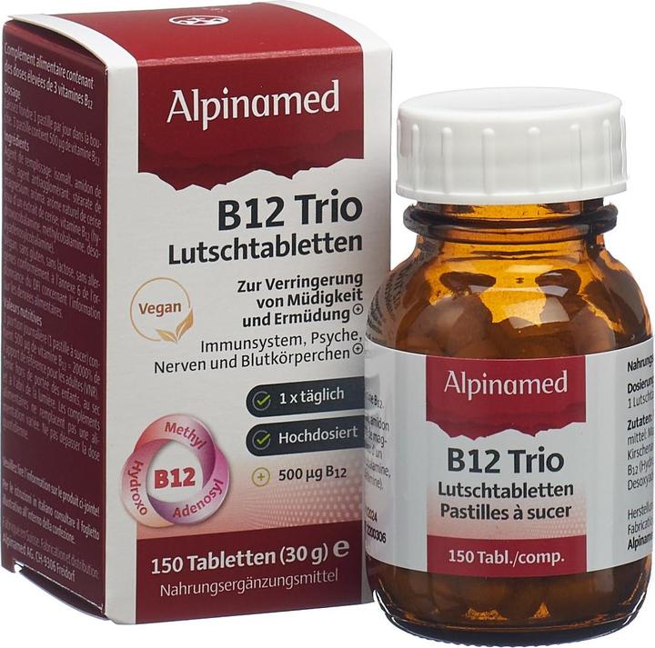 Produktbild Alpinamed B12 Trio Tabl (150 Stück, Tabletten, 115 g)