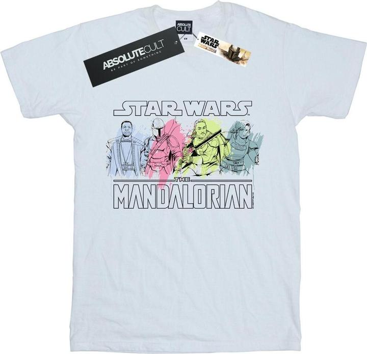 Immagine prodotto Star Wars The Mandalorian Character Pose Maglietta Uomo (4XL)