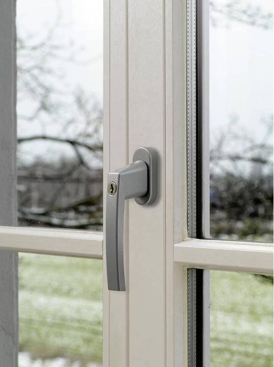 Actual product image Abus Window handle lockable Sil
