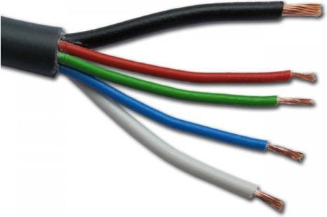 Produktbild Lumina Swiss Kabel RGBW 5-adrig schwarz ummantelt - Preis/Meter