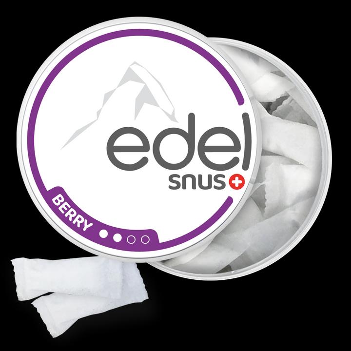 Actual product image Edelweiss Berry (All White Slim) (Nicotine Pouches, 20 mg)