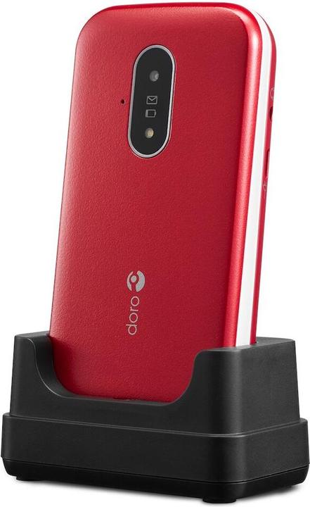 Image du produit Doro 6821 - Téléphone 4G - emplacement microSD - 320 x 240 pixels - appareil photo arrière 2 MP - rouge (2.80", 2 Mpx, 4G)