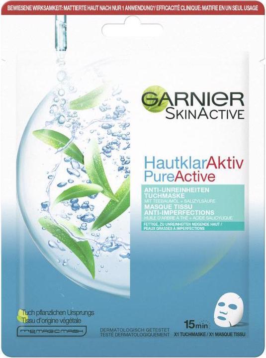 Actual product image Garnier Face Mask Skin ClearActive Anti Impurities 23 g (34.13 ml)
