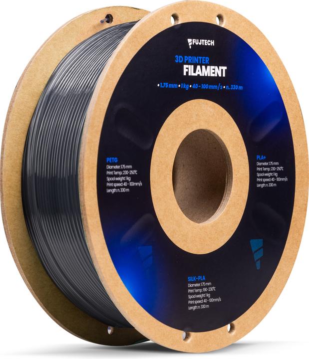 Immagine prodotto Fuj Tek PETG 3D printer filament, 1.75 mm, gray (PETG, 1.75 mm, 1460 g, Grigio)