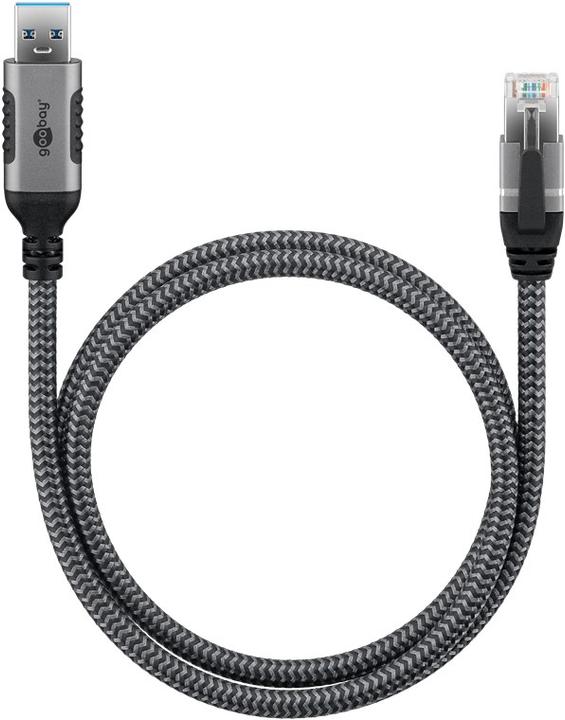 Image du produit Goobay Câble Ethernet USB-A vers RJ45 (USB, RJ45 (1x))