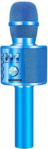 Actual product image Bonaok Karaoke Microphone Blue