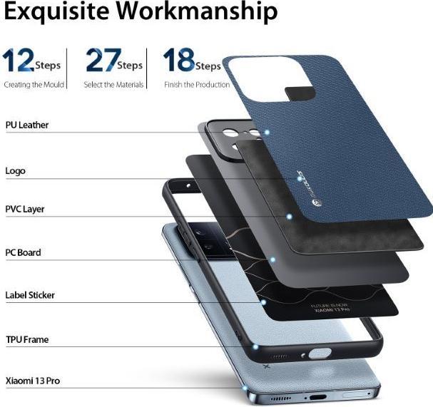 Immagine prodotto Dux Ducis Valigia rigida serie Fino (Xiaomi 13 Pro)