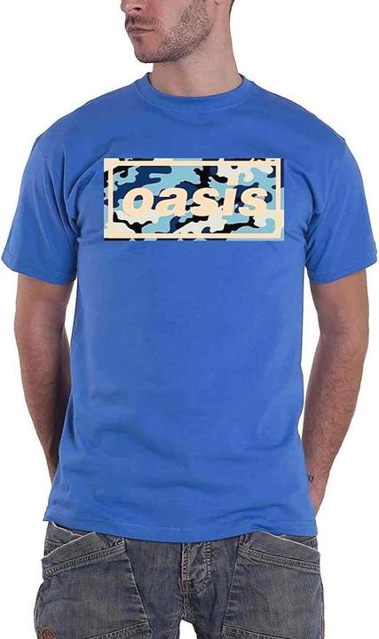 Actual product image Oasis Unisex Adult Camo Logo T-Shirt (XL)