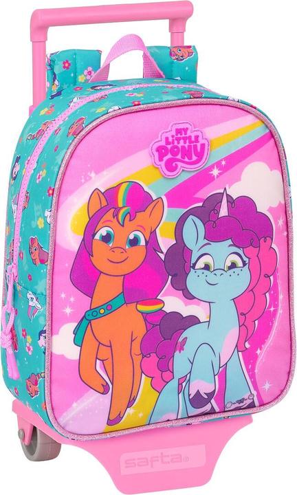 Image du produit My Little Pony Sac à dos scolaire à roulettes Magic rose turquoise 22 x 27 x 10 cm