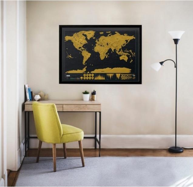 Actual product image Luckies scratch map (42 x 30 cm)