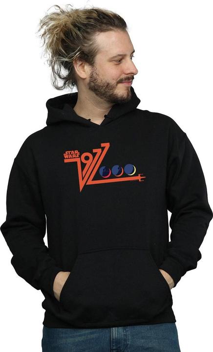 Immagine prodotto Star Wars Retro 1977 Death Star Felpa con Cappuccio Uomo (L)