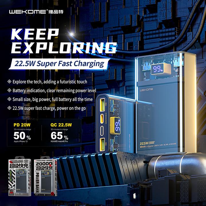 Immagine prodotto Wekome Banca di potenza Super Charging PD (20000 mAh)