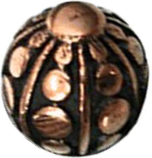 Produktbild Star Piercing Kugel rosegold gepunktet (Kupfer, Chirurgenstahl 316L, ohne Messing)