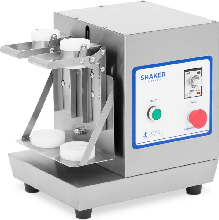 Produktbild Royal Catering Doppel-Milchshaker 360-Grad 2 x 0,75 l 240 U/min Edelstahl Hochleistungsmixer (40 W)